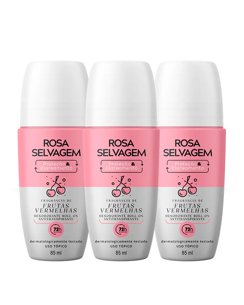Desodorante Clareador Frutas Vermelhas - 3 unids.