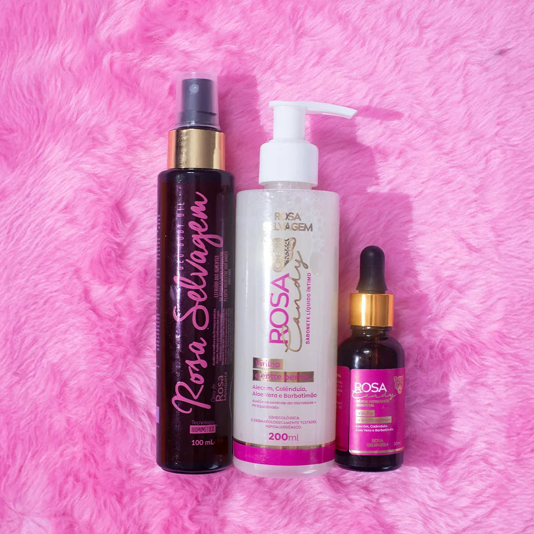 Kit Rosa Candy - Clareador íntimo