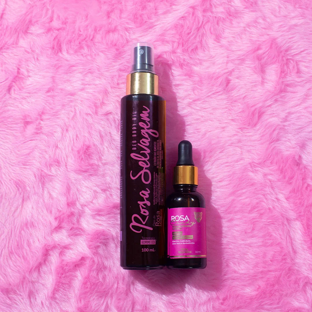 Kit Rosa Candy: Sérum Clareador Íntimo + Óleo