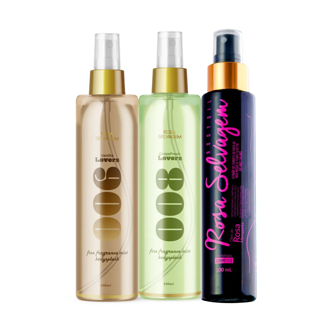 Kit Body Splash Baunillha + Uva + Óleo