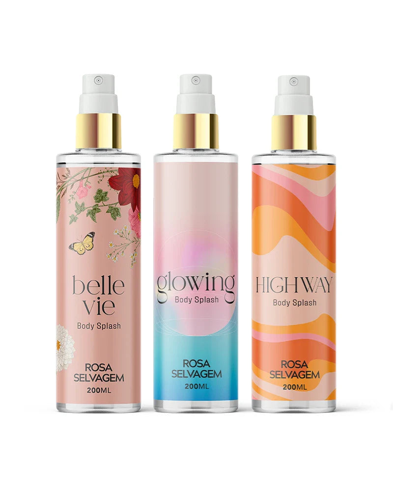 Kite 3 Body Splashes: Belle Vie + Glowing + Highway
