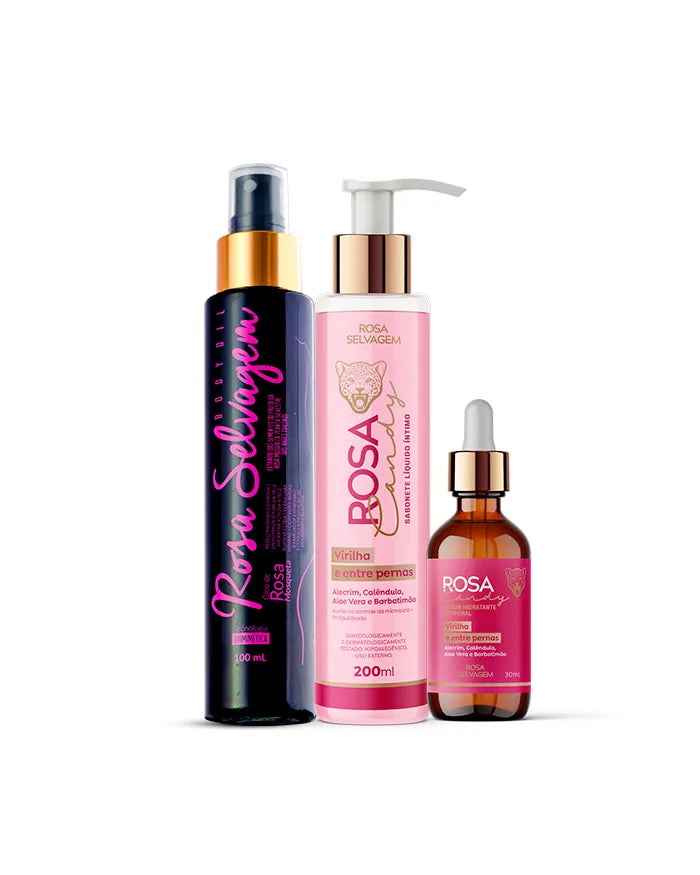 Kit Rosa Candy - Clareador íntimo