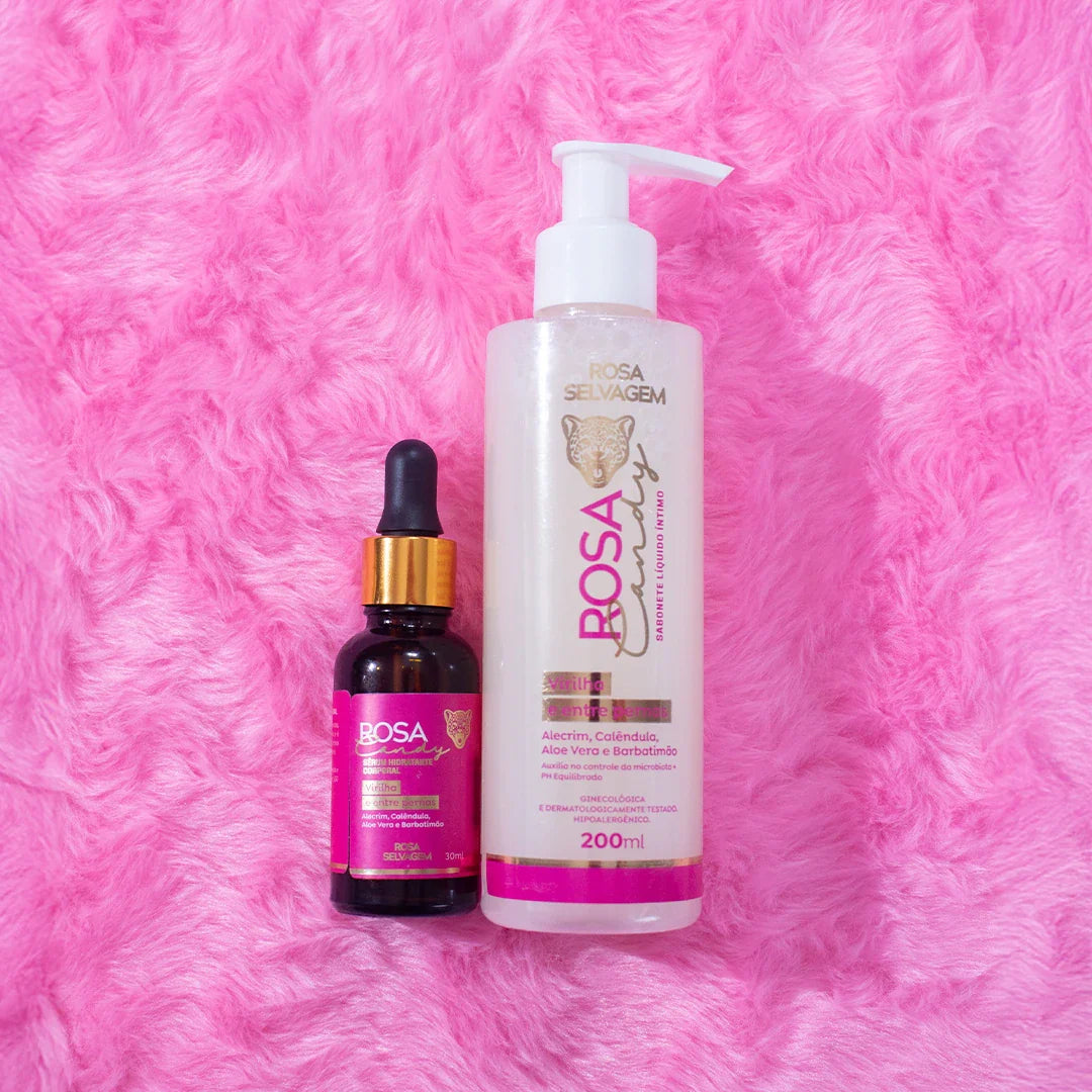 Kit Rosa Candy Clareador Íntimo