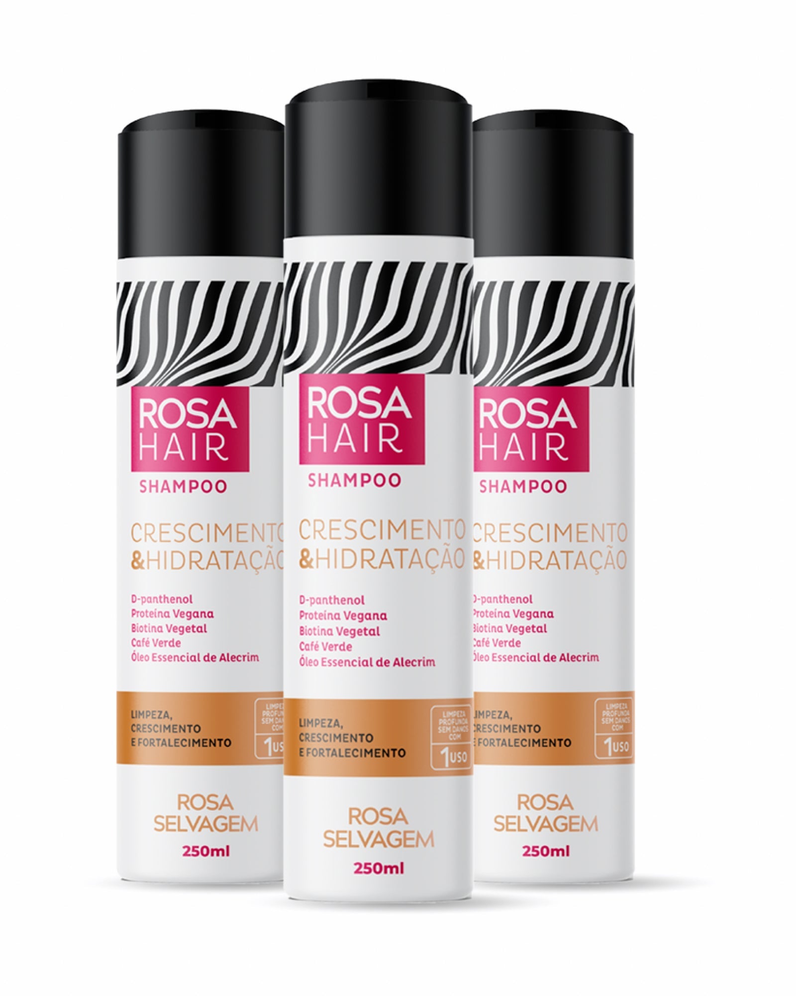 Rosa Hair - Shampoo de Crescimento 2 unids.